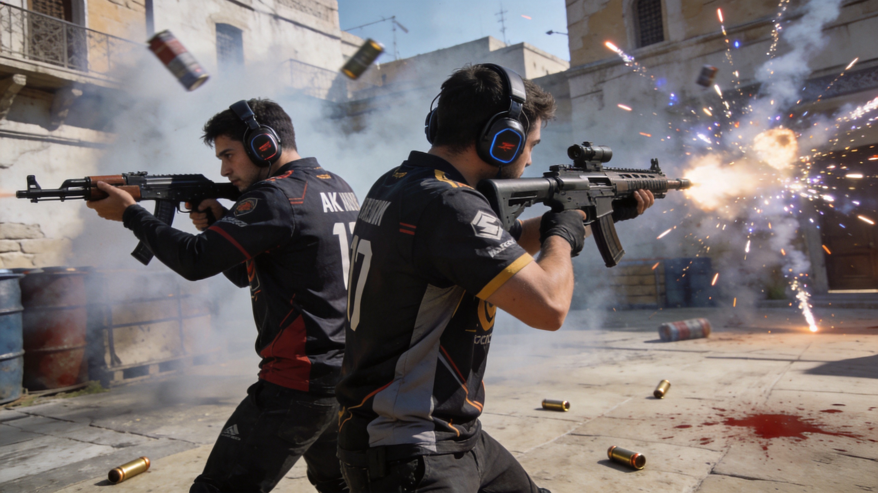 CSGO Major锦标赛选手战术对枪瞬间